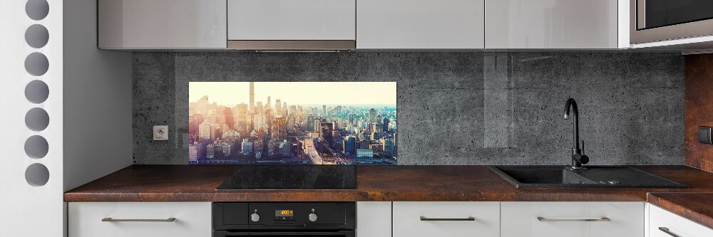 Panel lacobel Nowy Jork lot ptaka
