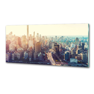 Panel lacobel Nowy Jork lot ptaka
