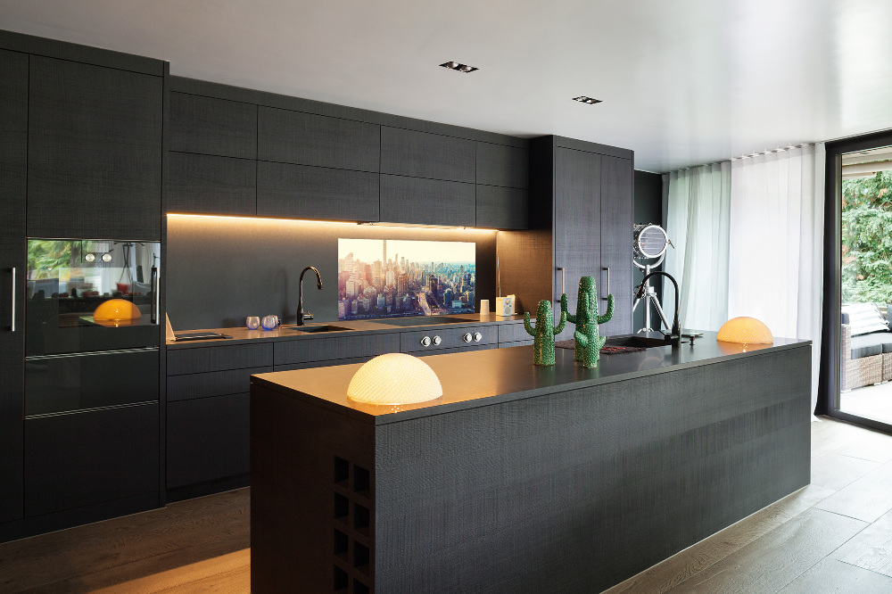 Panel lacobel Nowy Jork lot ptaka