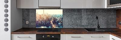 Panel lacobel Nowy Jork lot ptaka