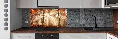 Panel lacobel Mgła w lesie jesień