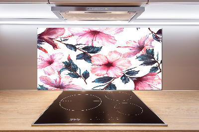 Panel do kuchni Kwiaty hibiskusa