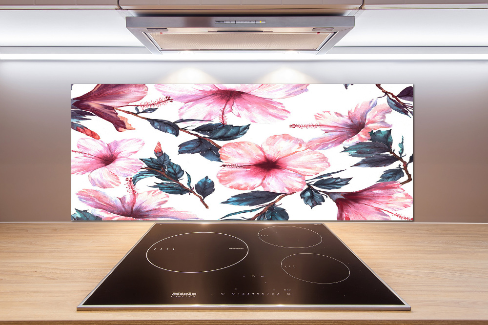Panel do kuchni Kwiaty hibiskusa