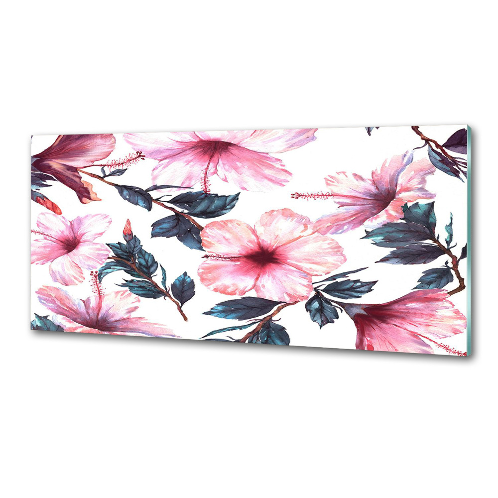Panel do kuchni Kwiaty hibiskusa
