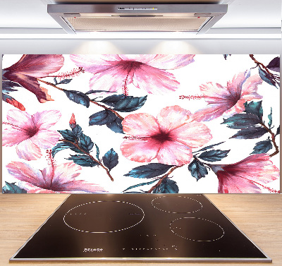 Panel do kuchni Kwiaty hibiskusa