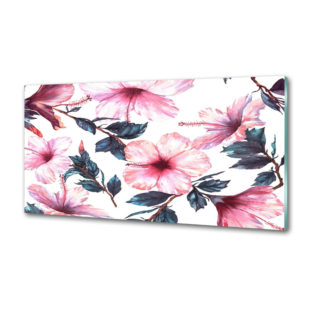 Panel do kuchni Kwiaty hibiskusa