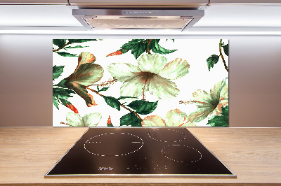 Panel do kuchni Kwiaty hibiskusa