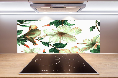 Panel do kuchni Kwiaty hibiskusa