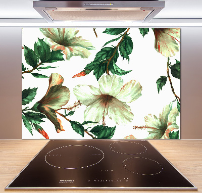 Panel do kuchni Kwiaty hibiskusa