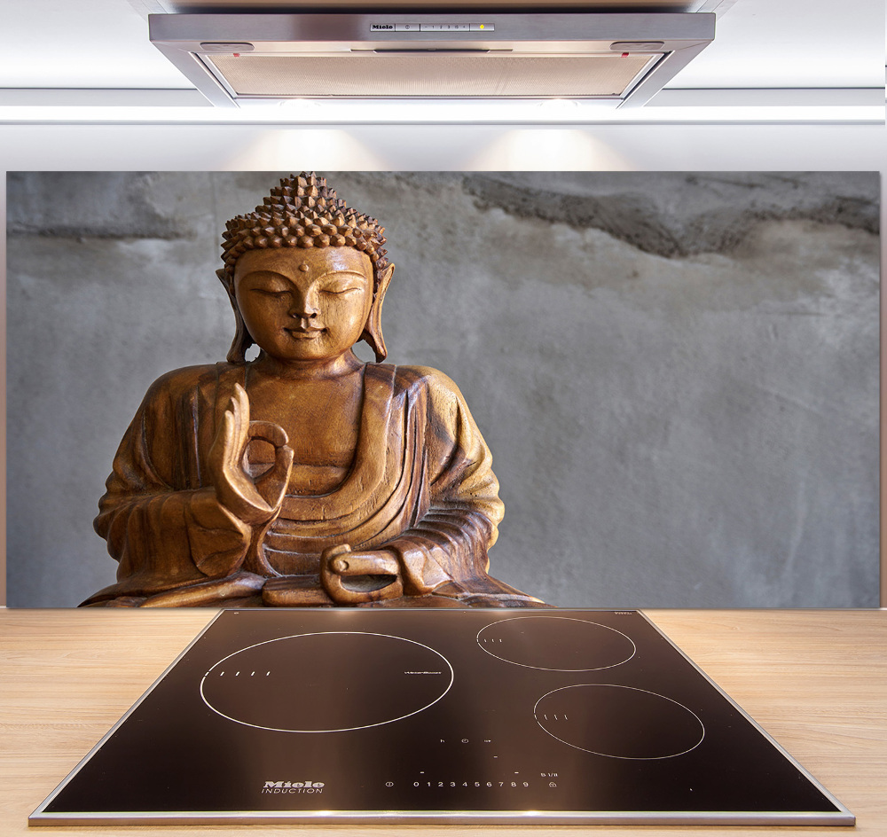 Panel do kuchni Drewniany budda