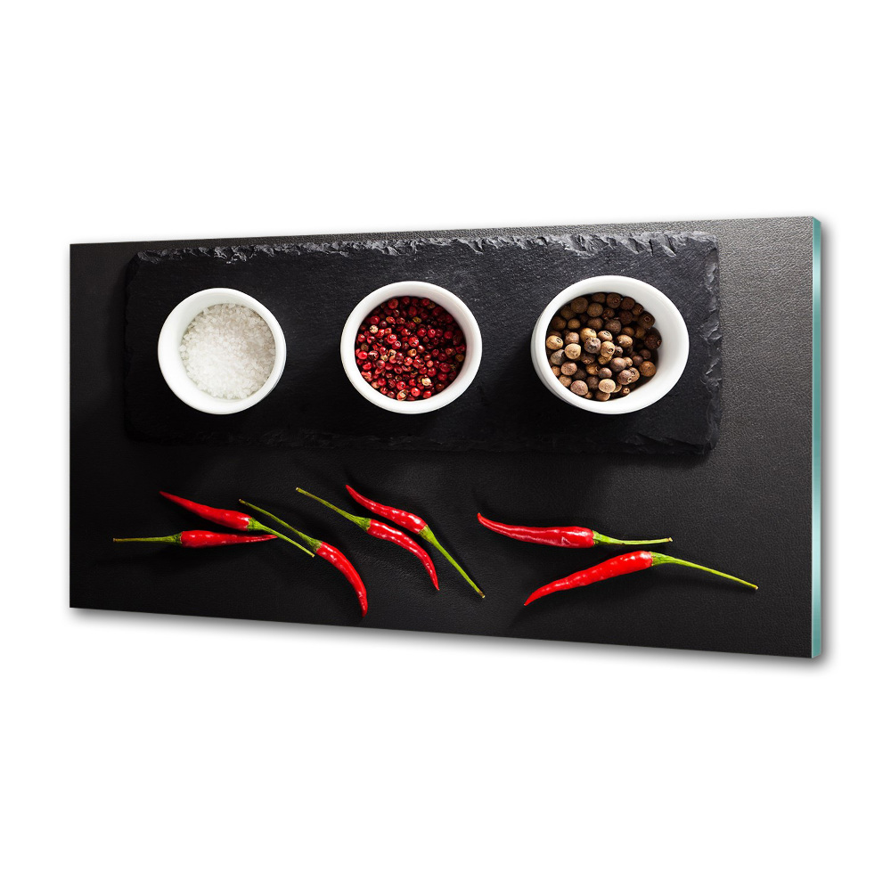 Panel do kuchni Przyprawy i chilli