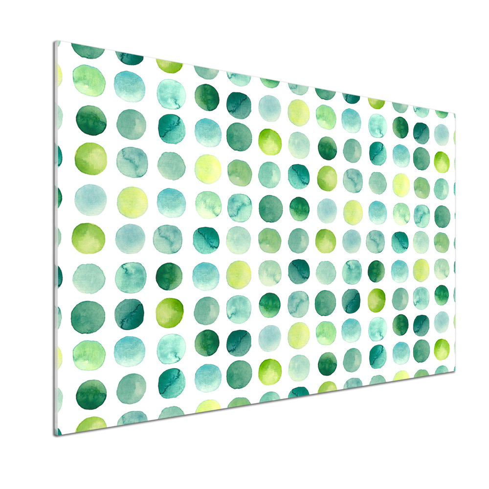 Panel do kuchni Zielone kropki
