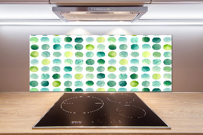 Panel do kuchni Zielone kropki