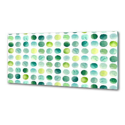 Panel do kuchni Zielone kropki