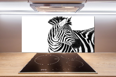 Panel do kuchni Zebra w śniegu