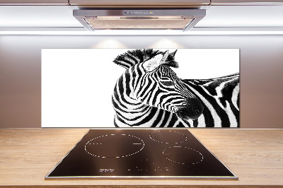 Panel do kuchni Zebra w śniegu