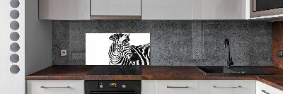 Panel do kuchni Zebra w śniegu
