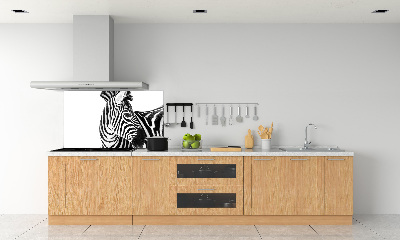 Panel do kuchni Zebra w śniegu