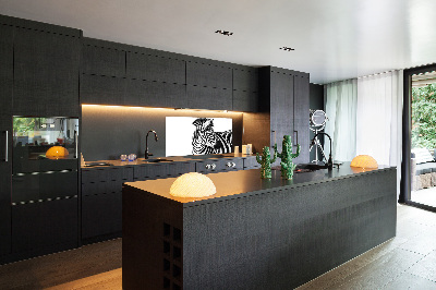 Panel do kuchni Zebra w śniegu