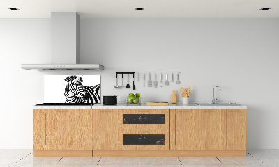 Panel do kuchni Zebra w śniegu