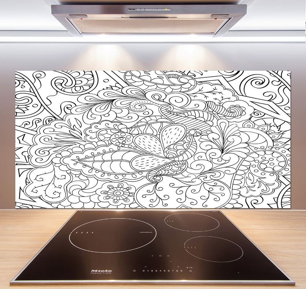 Panel między meble w kuchni Ornamenty