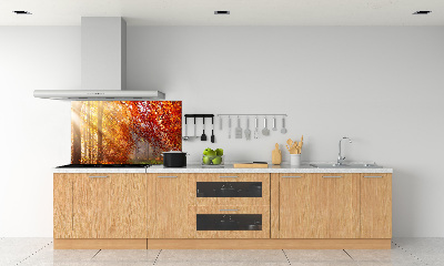 Panel dekor szkło Jesienny las
