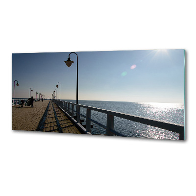 Panel dekor szkło Molo w Gdyni