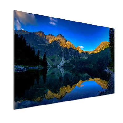 Panel szklany do kuchni Tatry