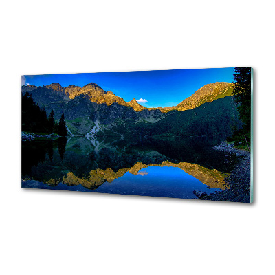 Panel szklany do kuchni Tatry