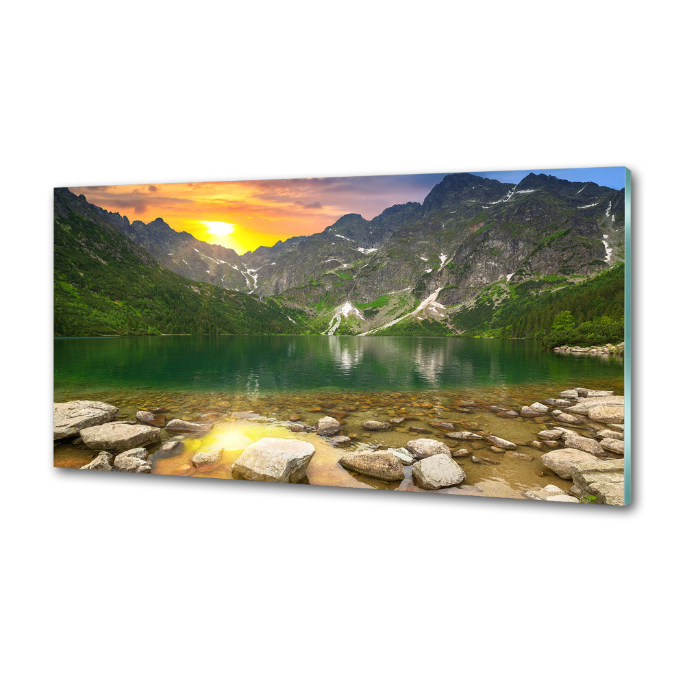 Panel do kuchni Morskie oko Tatry