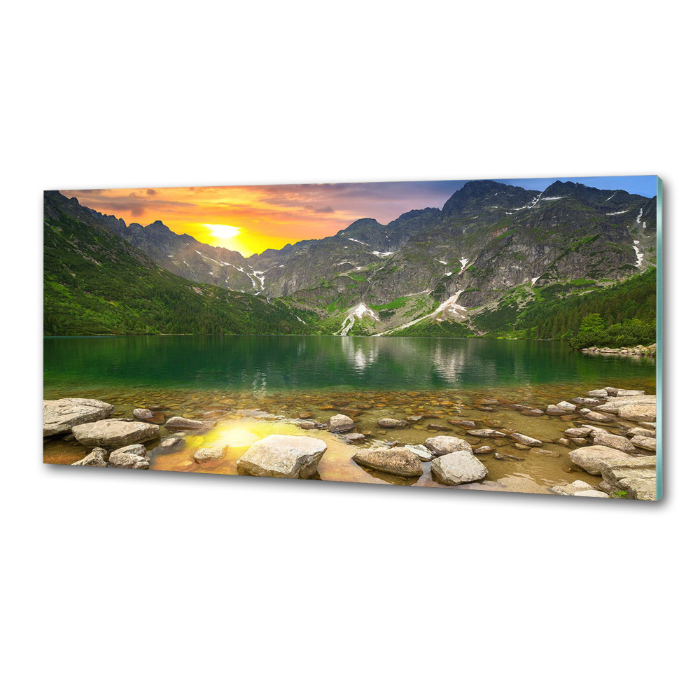 Panel do kuchni Morskie oko Tatry