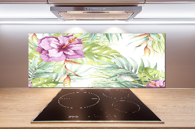 Panel do kuchni Hawajskie kwiaty