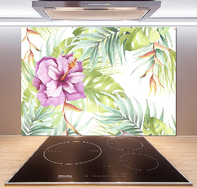 Panel do kuchni Hawajskie kwiaty