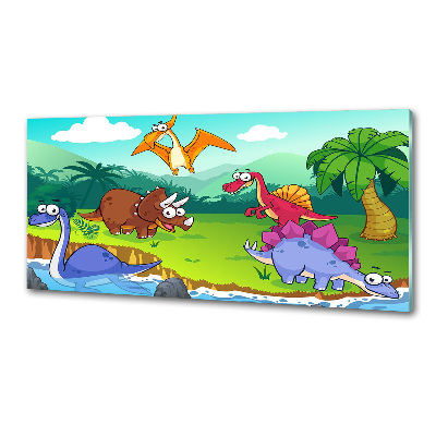 Panel między meble w kuchni Dinozaury