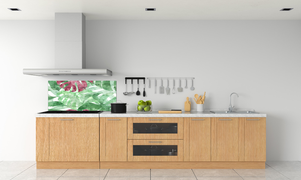 Panel między meble w kuchni Monstera