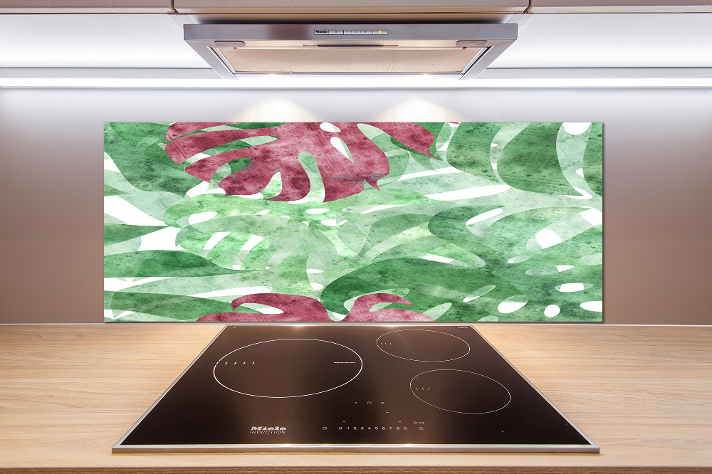 Panel między meble w kuchni Monstera
