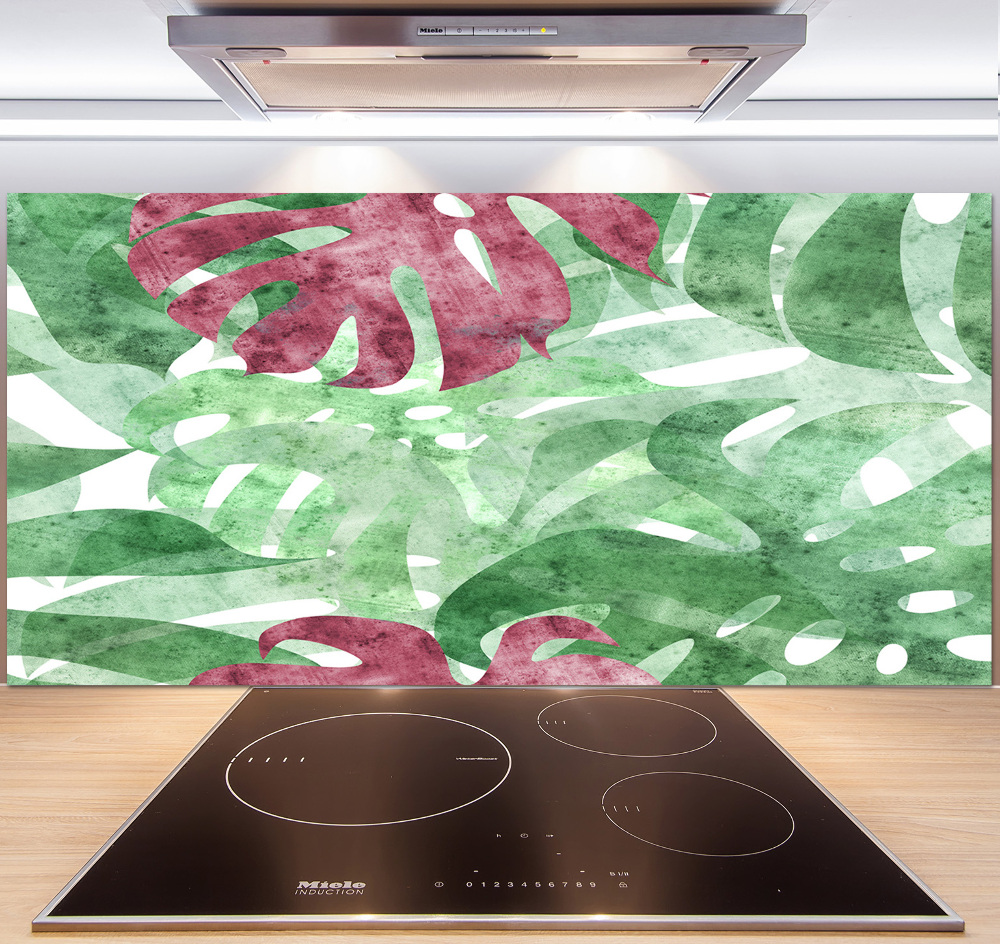 Panel między meble w kuchni Monstera
