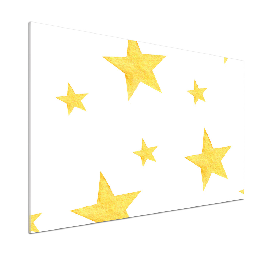 Panel do kuchni Żółte gwiazdy