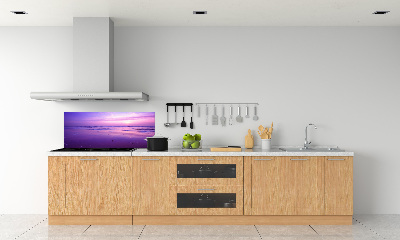 Panel lacobel Zachód słońce morze