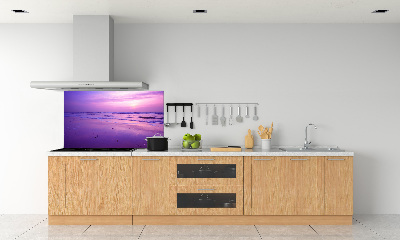 Panel lacobel Zachód słońce morze