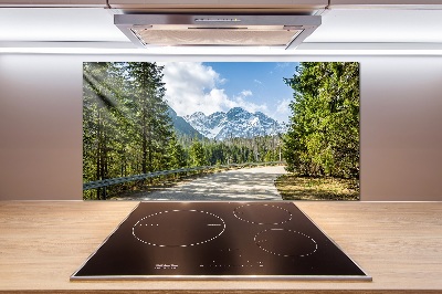 Panel dekor szkło Droga Tatry
