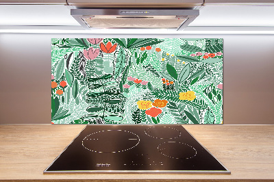 Panel do kuchni Kwiecisty wzór