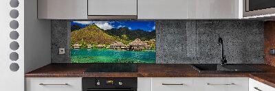 Panel do kuchni Bungalowy nad wodą
