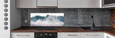 Panel dekor szkło Drzewa zimą
