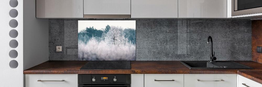 Panel dekor szkło Drzewa zimą