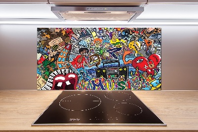 Panel do kuchni Muzyczny kolaż