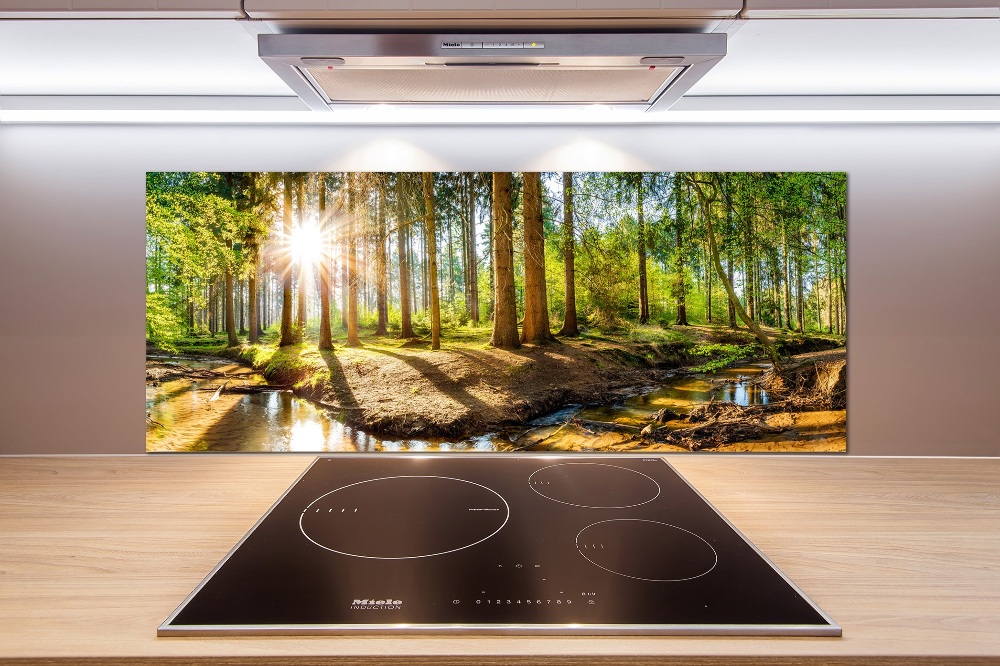 Panel dekor szkło Panorama las