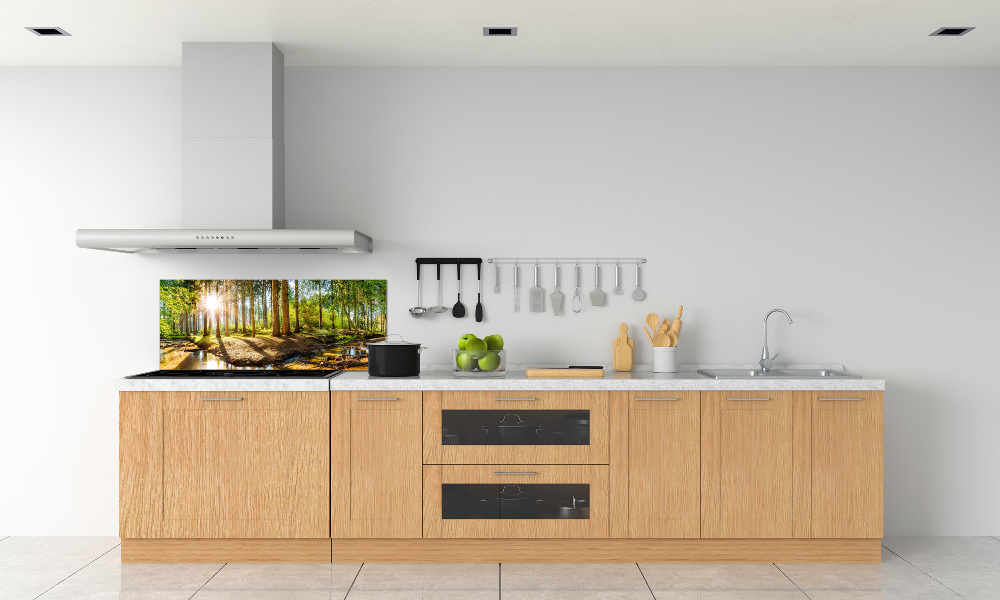 Panel dekor szkło Panorama las