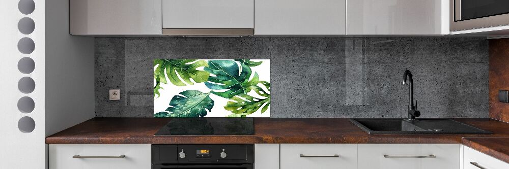 Panel do kuchni Tropikalne liście
