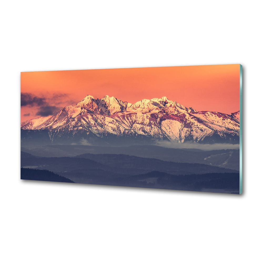 Panel lacobel Wschód słońca Tatry